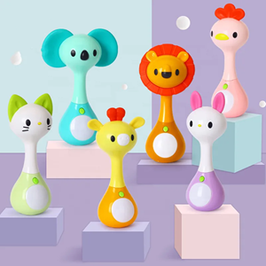 دندانگیر و جغجغه تعادلی و موزیکال حیوانات هولی تویزHola Toys مدل 3134 _اسباب بازی نوزادی